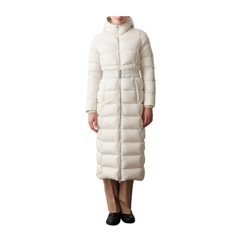 Colmar Piumino lungo Piumino maxi da Donna con cintura Incenso - Francavilla Moda